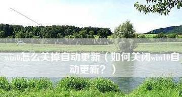 Win10如何关闭自动更新提示（简单教你关闭Win10自动更新的方法）  第1张