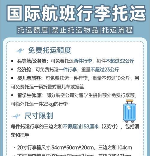 乘坐飞机行李托运规定（详解航空公司的行李规定）  第1张