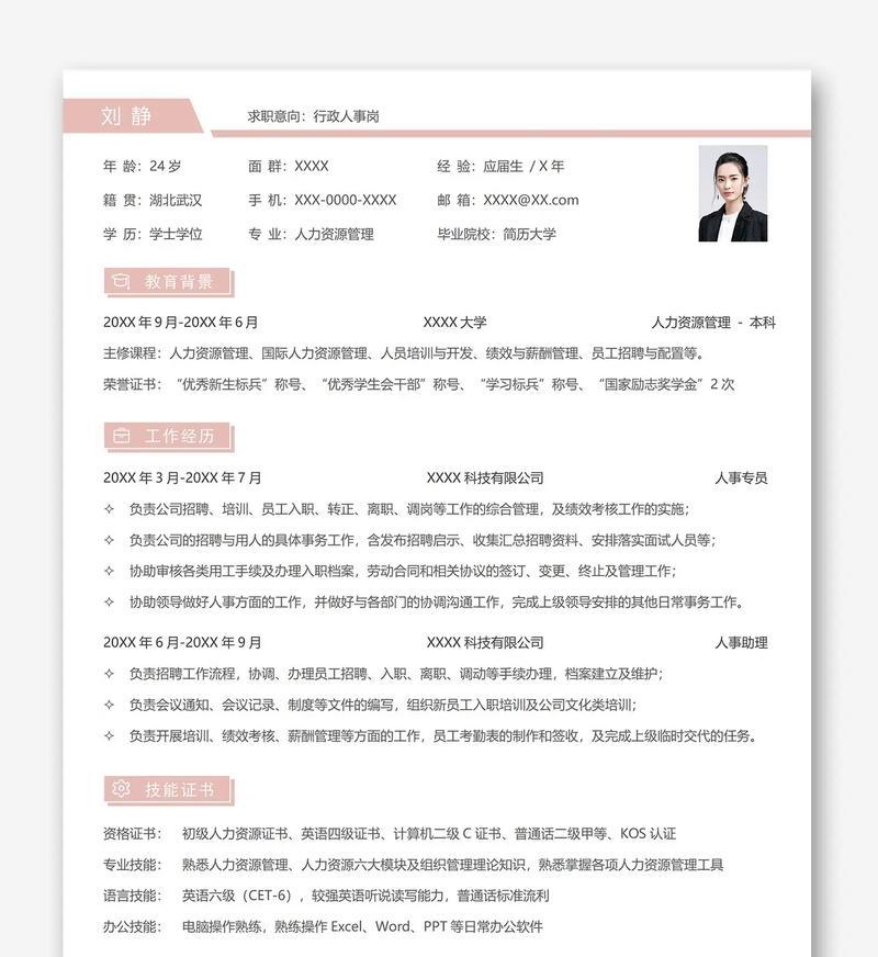 如何打造优秀的个人简历（让你的简历脱颖而出）  第1张